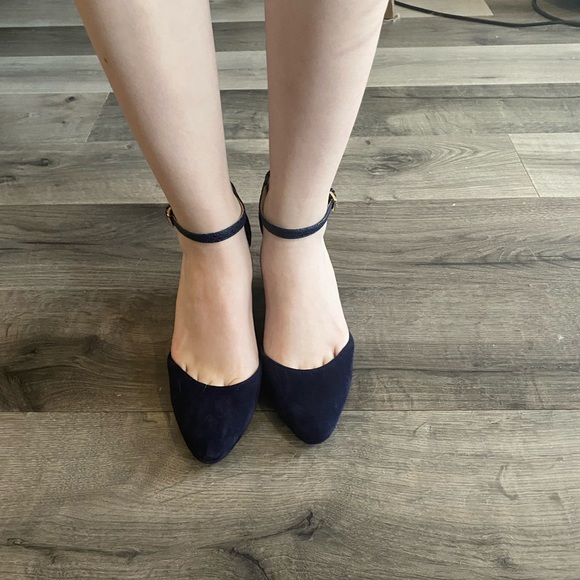 Cole Haan blue suede wedges - Picture 3 of 5